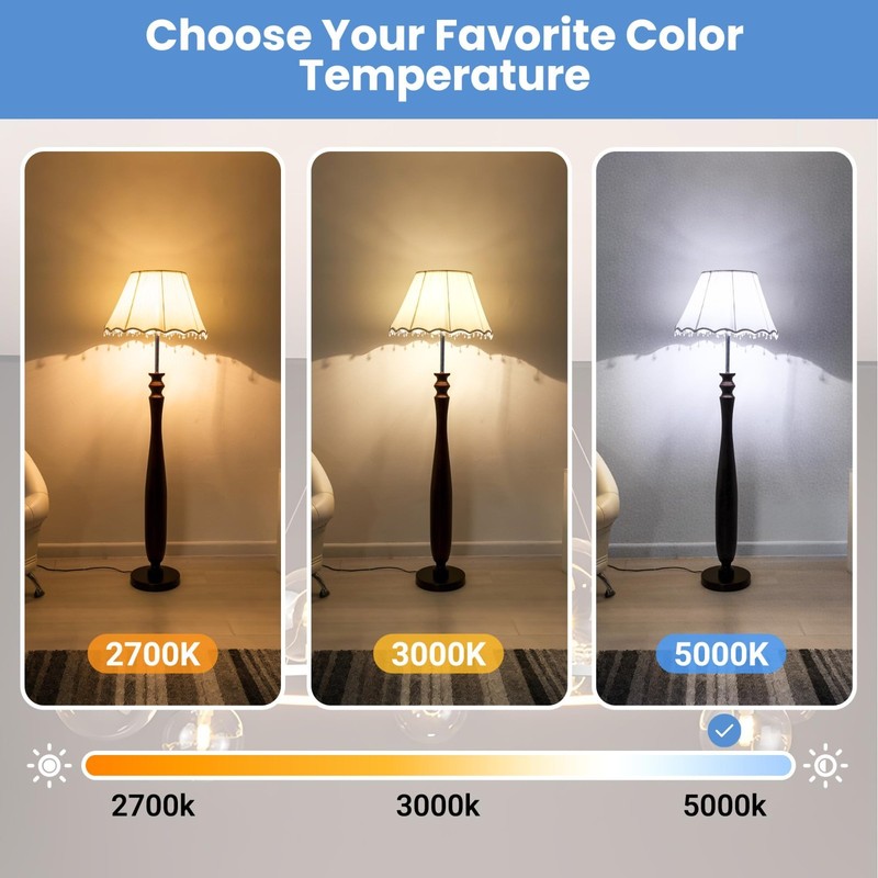 12Pack Regal LED A19, E26 Light Bulbs Daylight 9W (60W Equivalent) 800 Lumens gallery