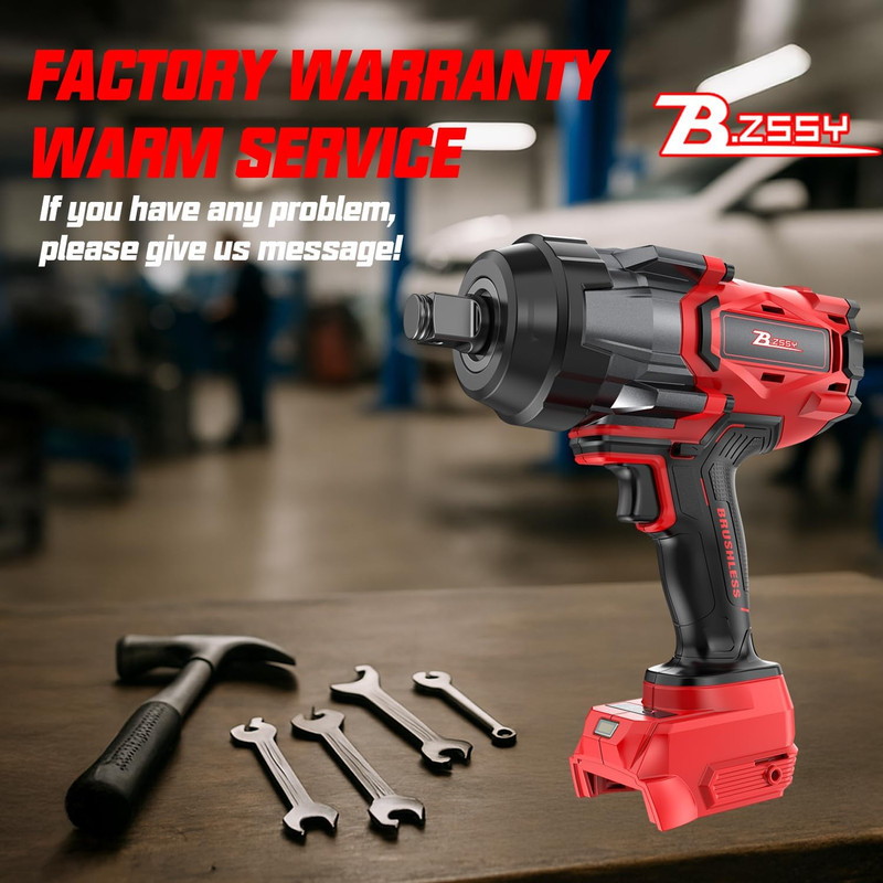 Cordless Impact Wrench Compatible with Milwaukee 18V Battery, 3/4'' 2000FT-LBS 2 gallery