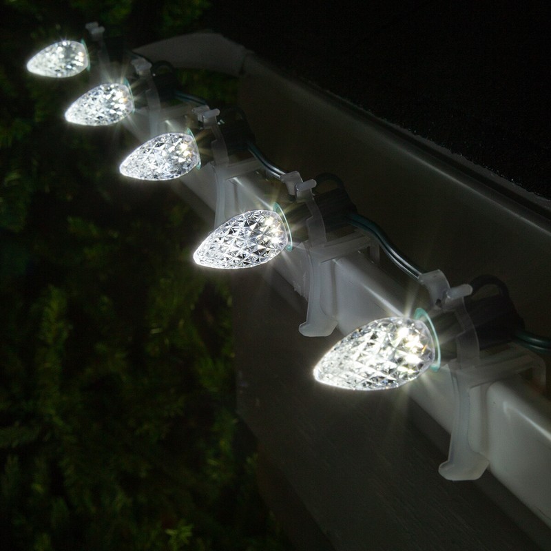 OptiCore C7 Shatterproof Christmas Lights LED Outdoor Unbreakable Vintage, 25 ft gallery