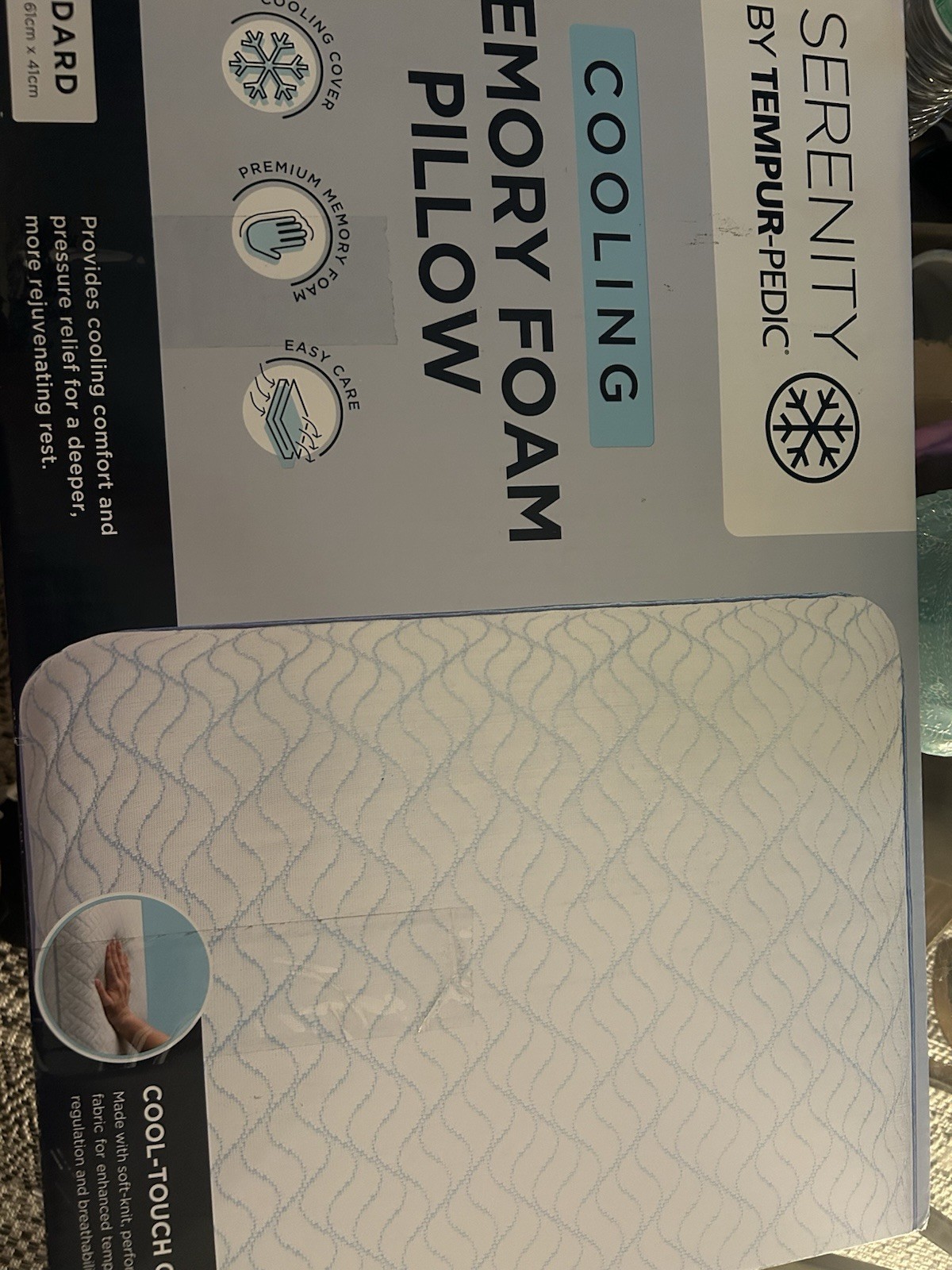 Serenity by Tempur-Pedic Cooling Memory Foam Pillow - Standard Open Box gallery
