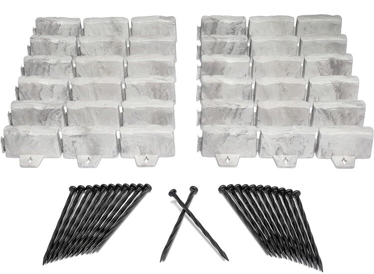 Landscape Edging EasyFlex No-Dig with Anchoring Spikes 2.7 in. Tall 5 Boxes gallery