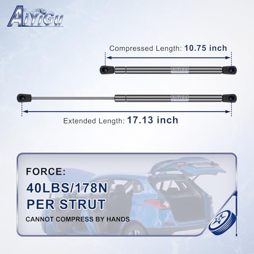 17 Inch 40LB/178N Gas Shock Strut Spring Lift Support for Leer Camper Shell gallery
