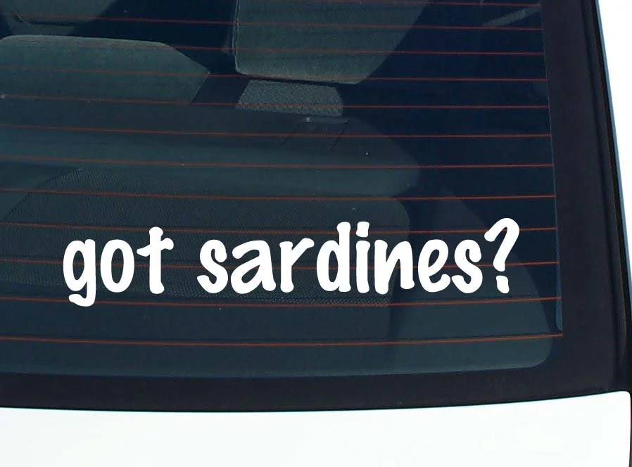 got sardines? CAR DECAL BUMPER STICKER VINYL FUNNY JOKE WINDOW gallery