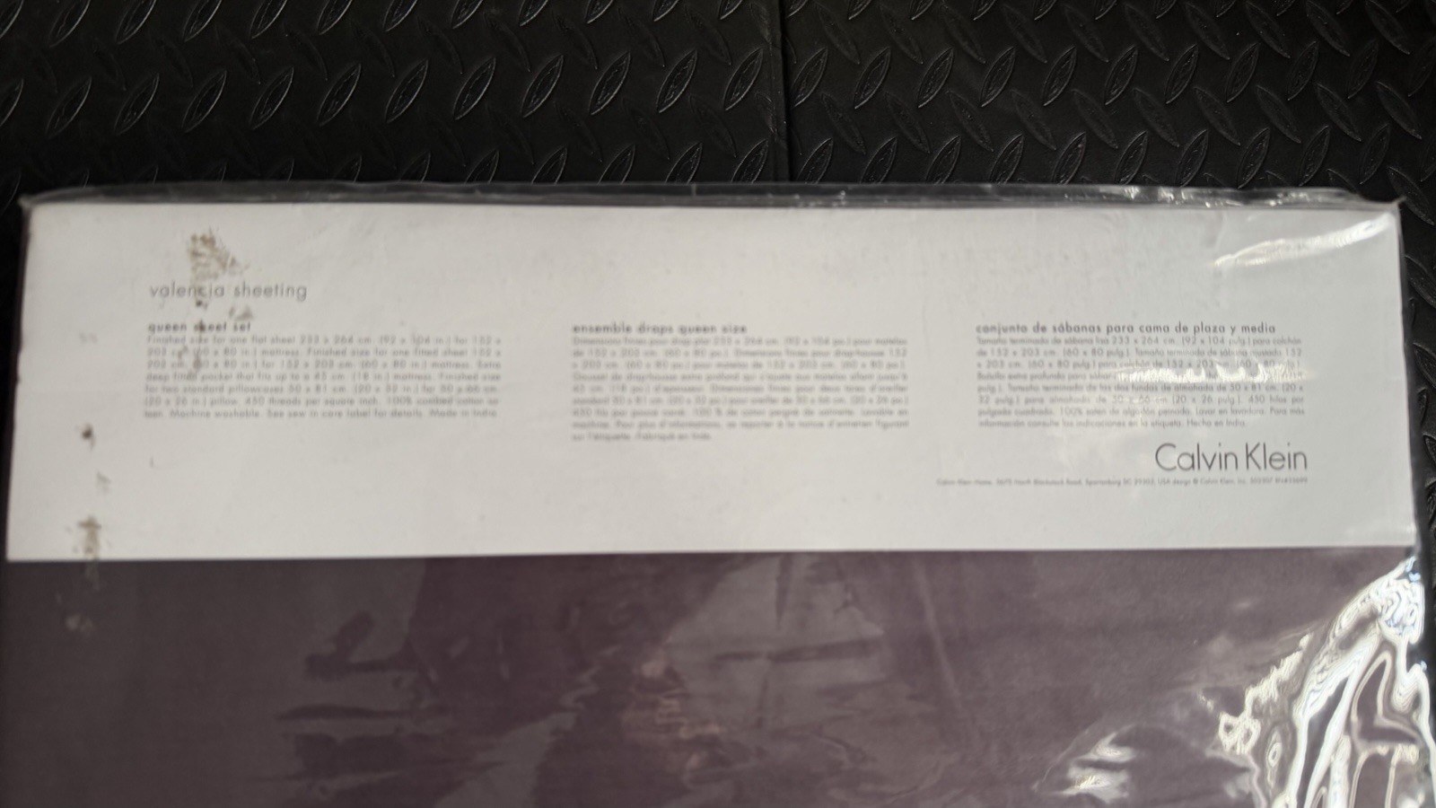 Calvin Klein Queen Sheet Set Valencia Plum 4pc 100% Combed Cotton Sateen NEW gallery