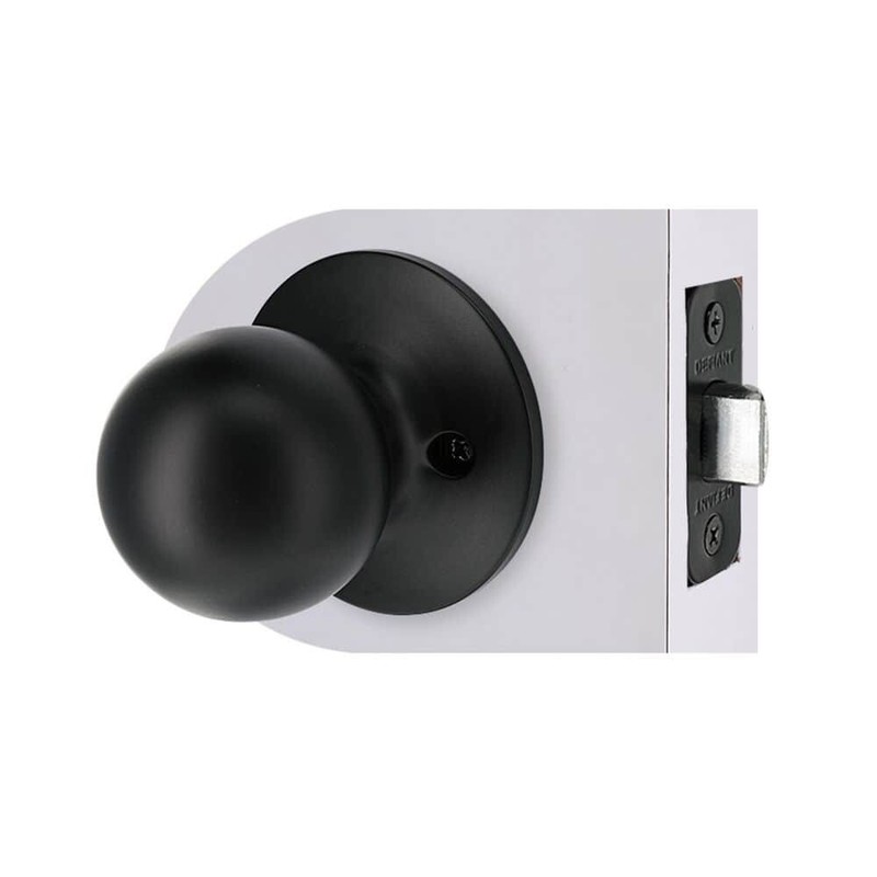 Defiant Saturn Black Adjustable Backset Hall/Closet Passage Door Knob 32T3X930B gallery