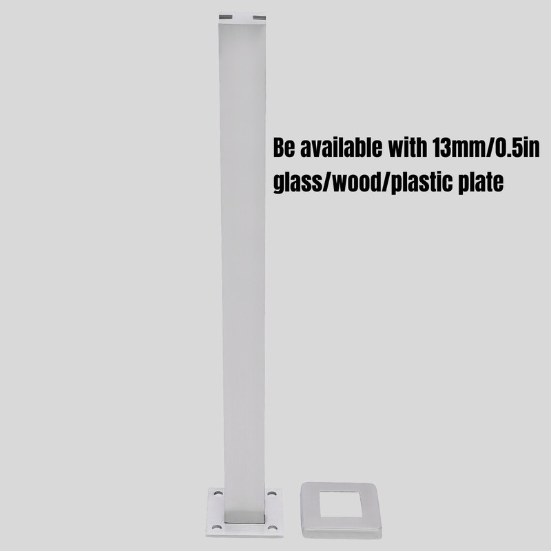 65cm Glass Railing Post Mid Post Stainless Steel Balustrade for Balcony Stairs gallery