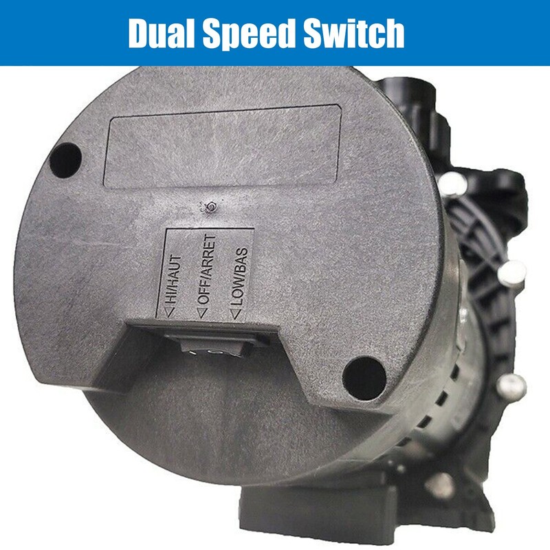 2HP 2 Speed Swimming Pool Pump Above/Inground 92/44GPM 79ft Hmax 230V Hayward gallery