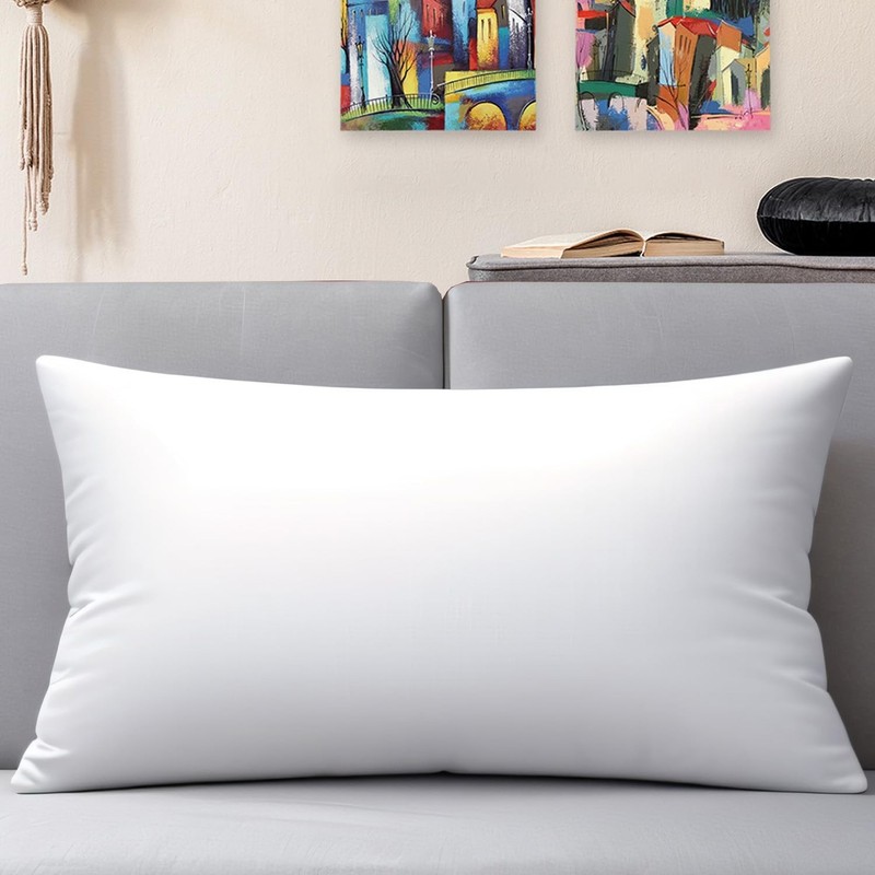 Throw Pillow Inserts Rectangle Lumbar Pillow Stuffer 12 X 20 Inches Set of 1 gallery