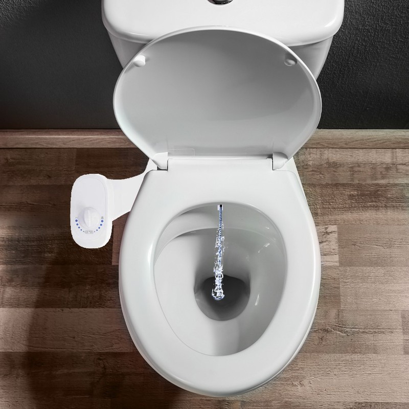 Deco Essentials Non-Electric Single Nozzle Toilet Seat Bidet for Standard 15/16" gallery