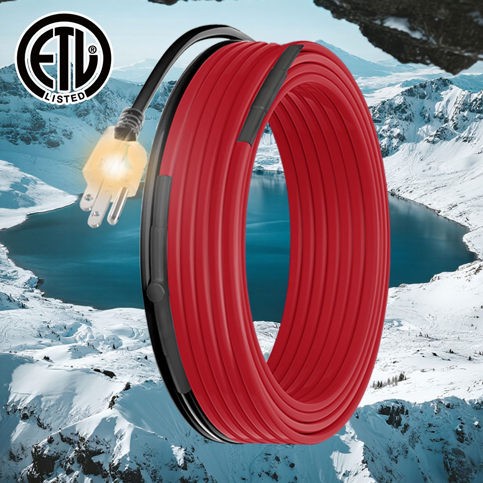Pipe Heat Cable for Water Pipe Freeze Protection - Prevents Pipes in Winter gallery