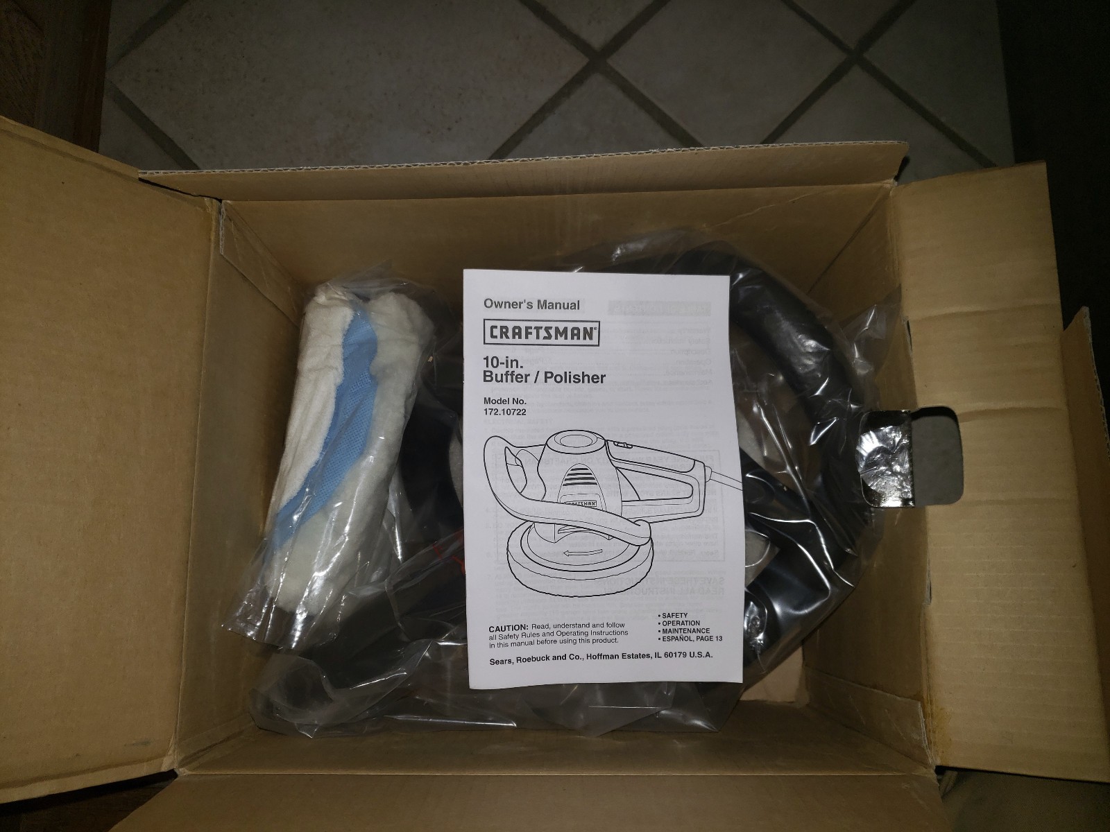 Craftsman 10-inch Buffer Polisher - PN# 9-10722- NEW IN BOX gallery