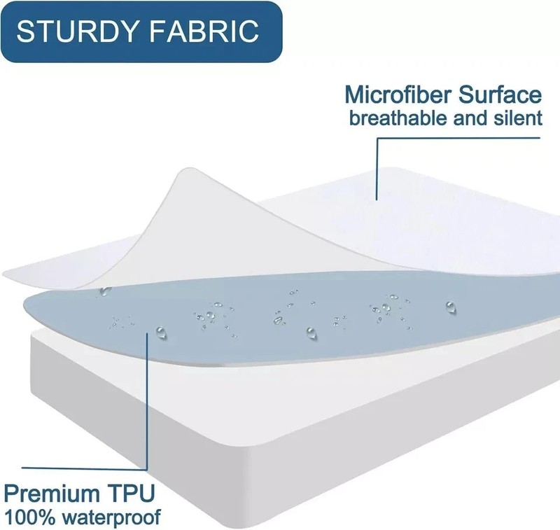 Full Size Waterproof Mattress Protector, Full Mattress Cover Pad Waterproof gallery