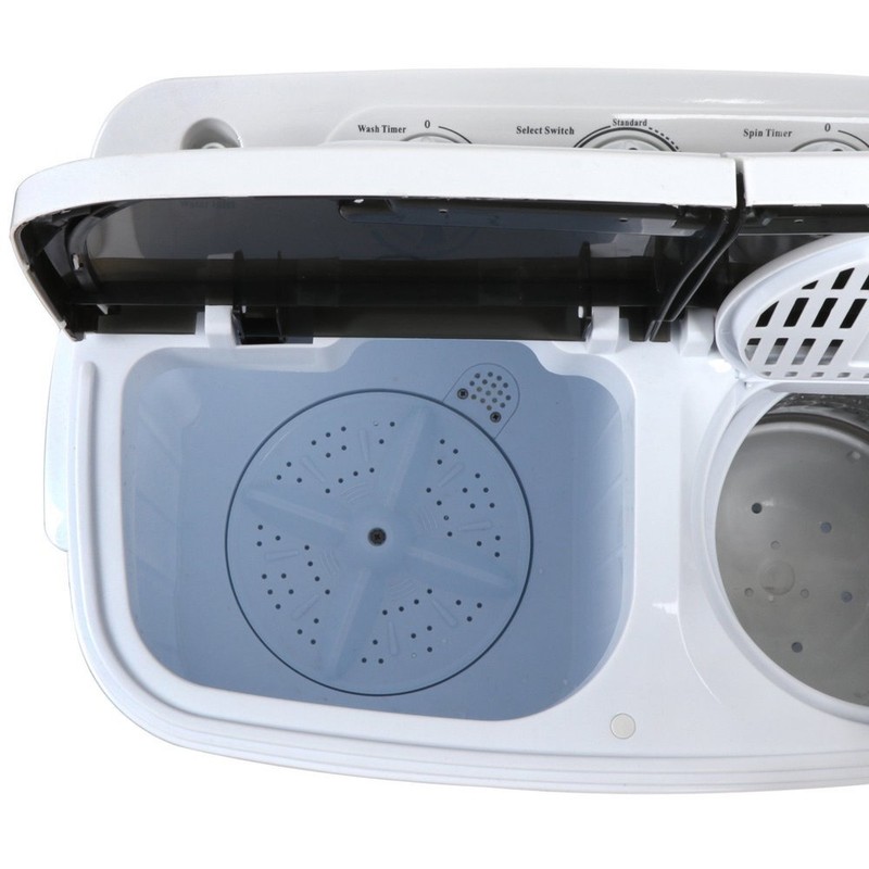 Mini Lavadora Con Centrifugado Secadora Portatil De 2 Tinas y 13 Lbs Para Ropa gallery