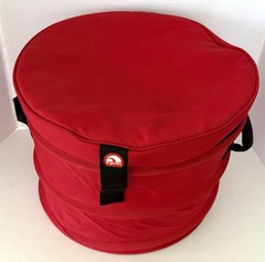 Igloo Party Cooler Canvas Collapsible Drum Red Tailgating 12” x 16” Vintage