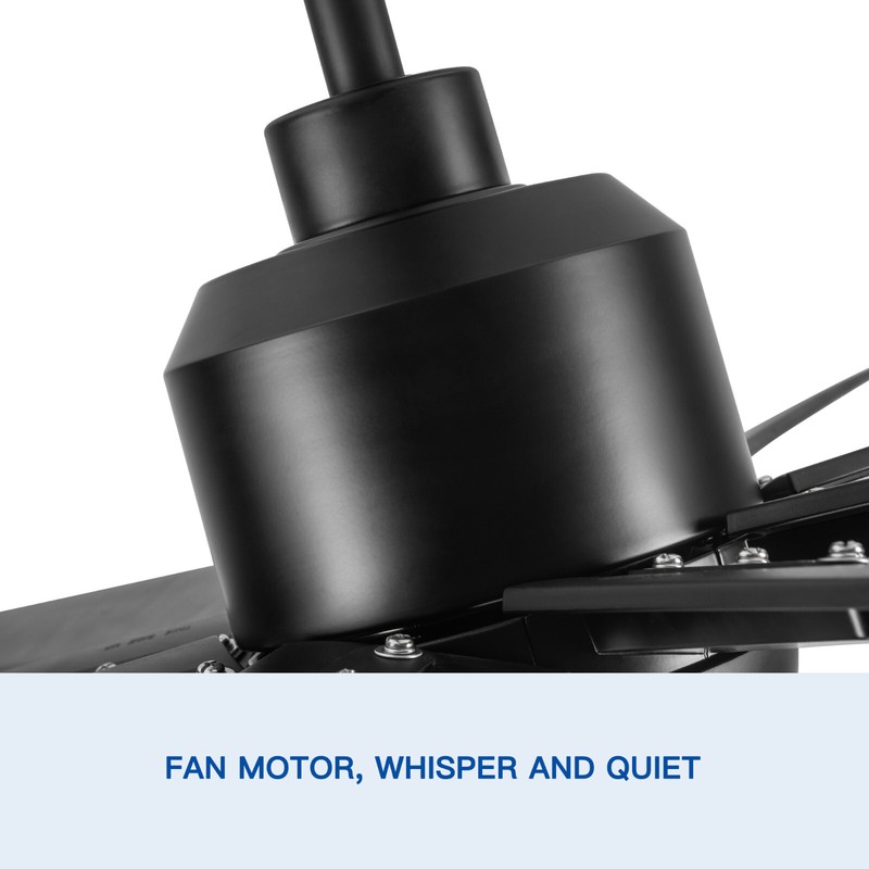 72 In Ceiling Fan with LED Light, ABS Modern Fan with Remote Control gallery