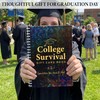 1 Pack College Survival Gift Card Book 7x5 Inch Black 2026 Graduation Gift Set gallery