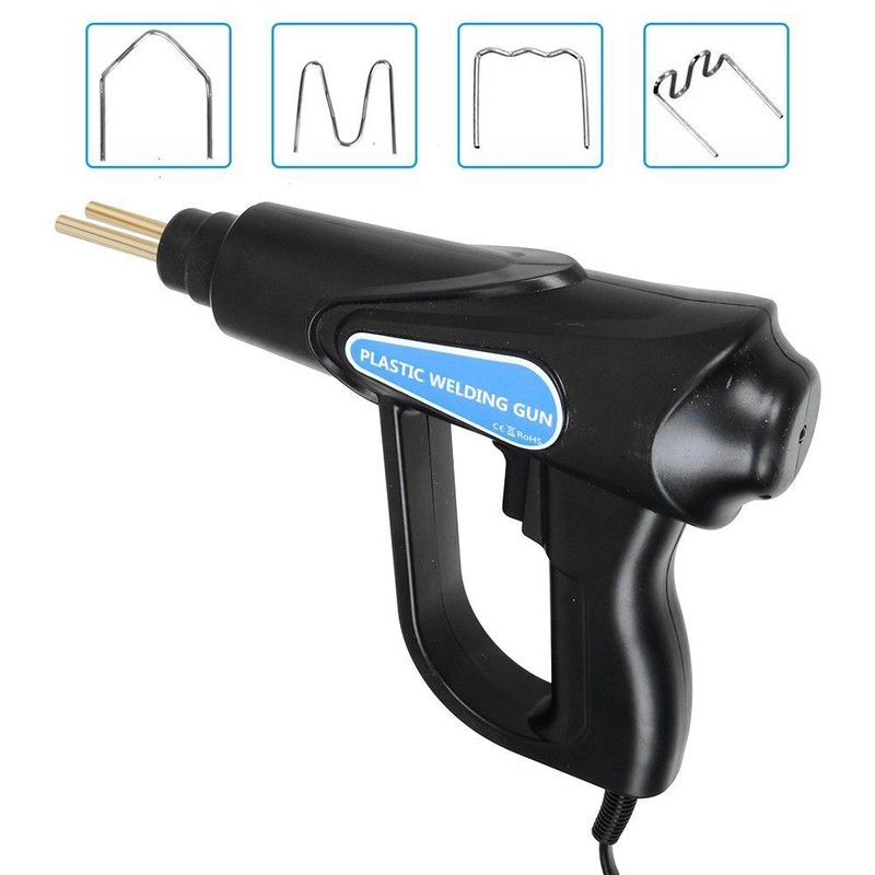 Plastic Welder Bumper Repair Kit Welding Gun Soldering Tool 200 Staples gallery