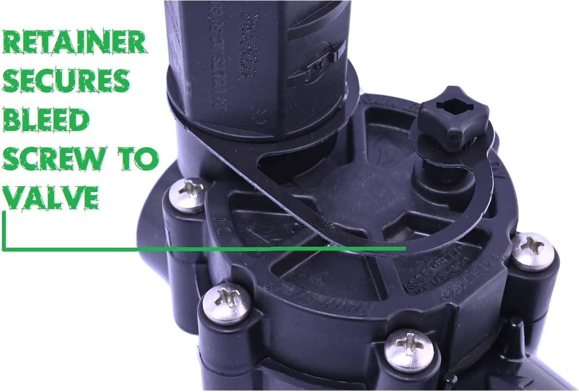 4 Pack Rainbird External Valve Bleed Screw Valve Repair w/ Bleed Screw Retainer gallery