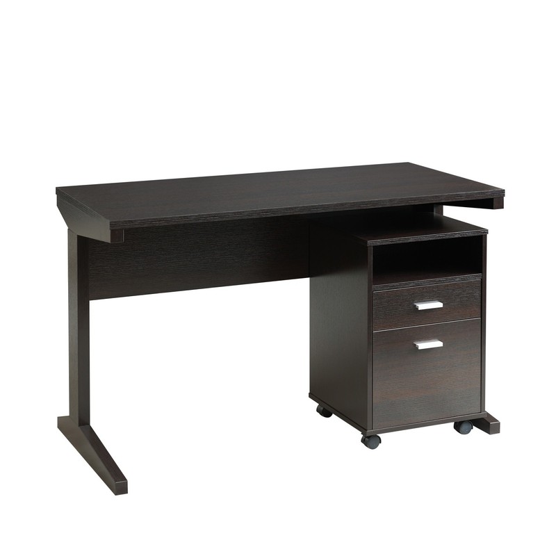 Home Office Computer Desk w/ File Cabinet & Locking Wheels Two Detached Drawers gallery