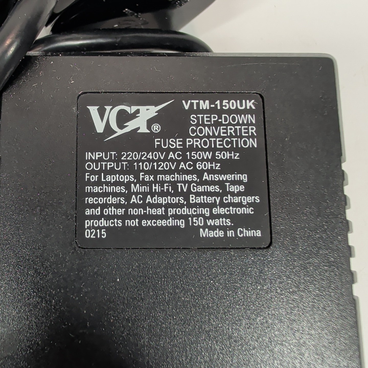 VCT VTM 150UK Step Down Voltage Converter 220V To 110V 150W Tested Working gallery