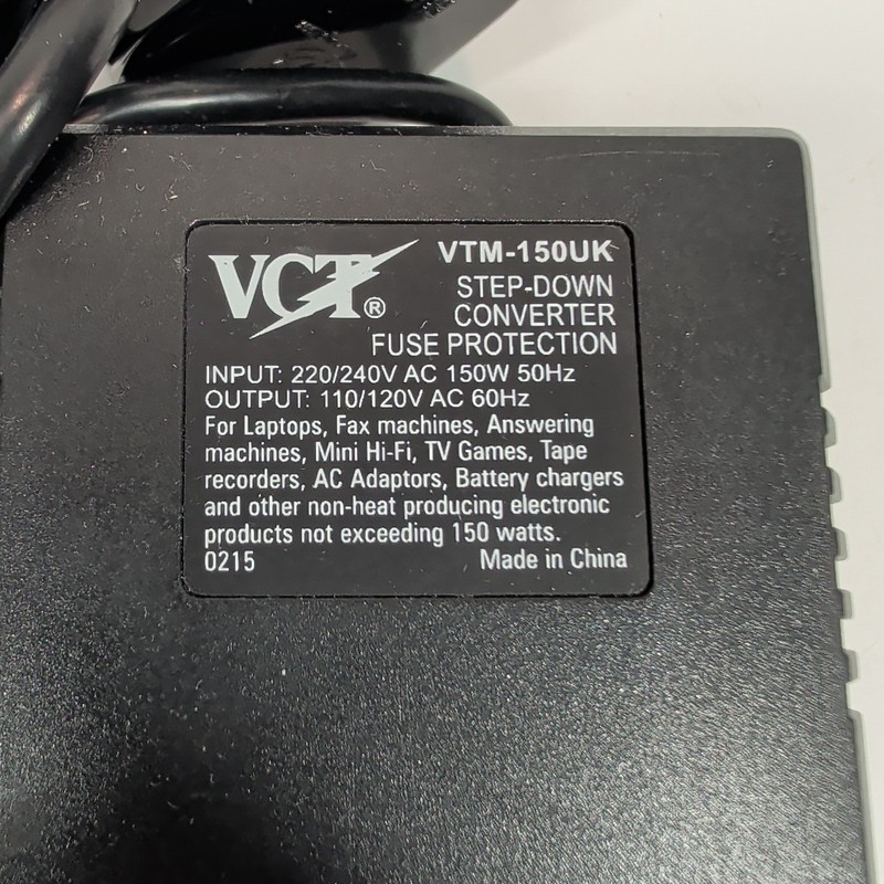 VCT VTM 150UK Step Down Voltage Converter 220V To 110V 150W Tested Working gallery
