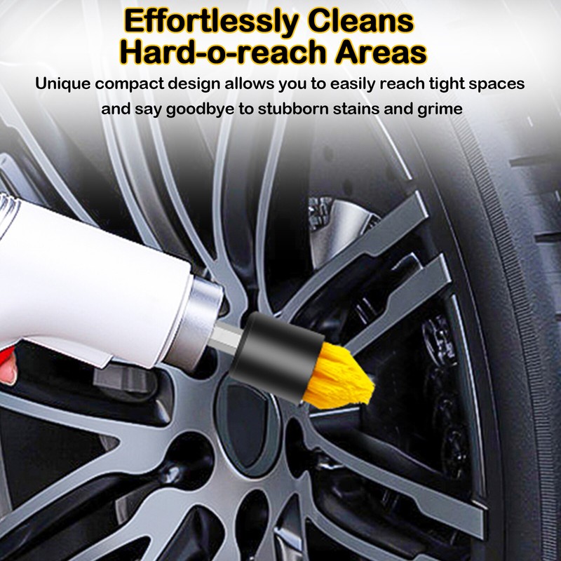 4PCS Drill Brush Attachment Set Power Scrubber For Carpet Tile Grout Cleaning US gallery