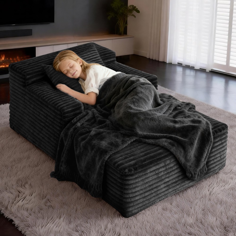 Small Chaise Lounges Compressed Modular Chaise Lounge Sofa Lazy Floor Couch gallery