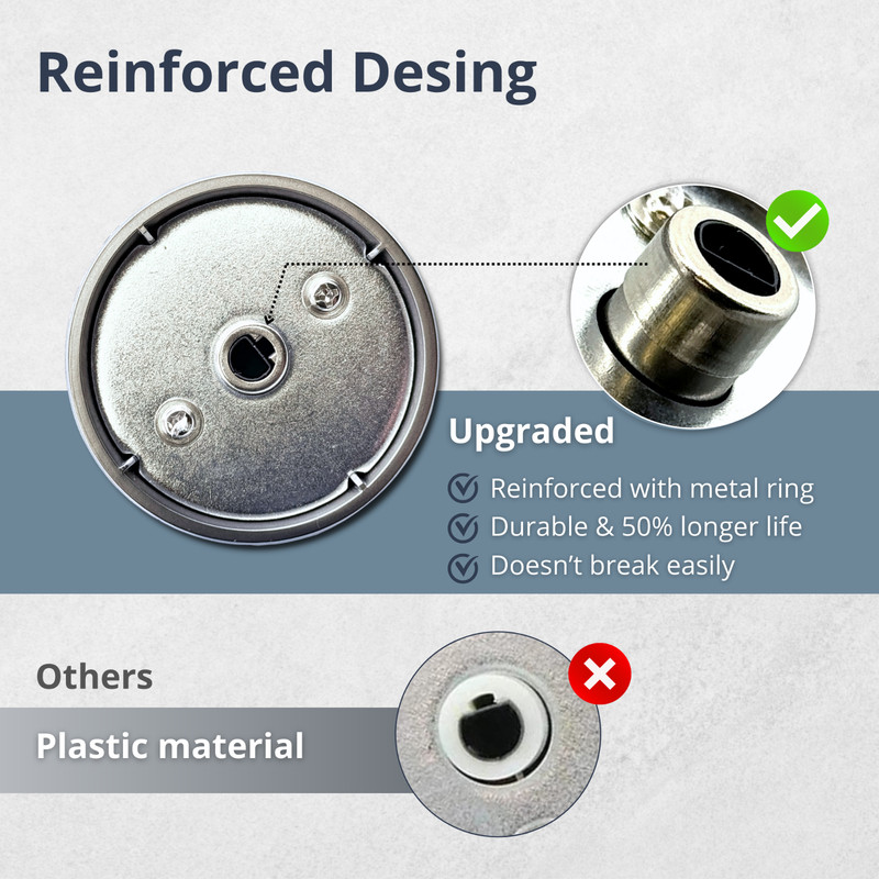 DG64-00473A Stove Knobs Replacement for Samsung Gas Range - Control Dial Knob gallery