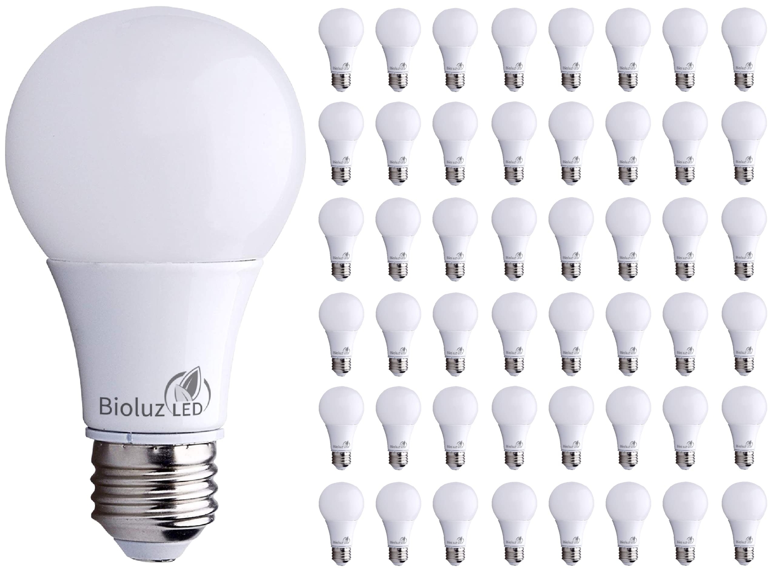 Bioluz LED 60 Watt LED Light Bulbs 4000K Cool White 9 Watts = 60W Non-Dimmabl... gallery