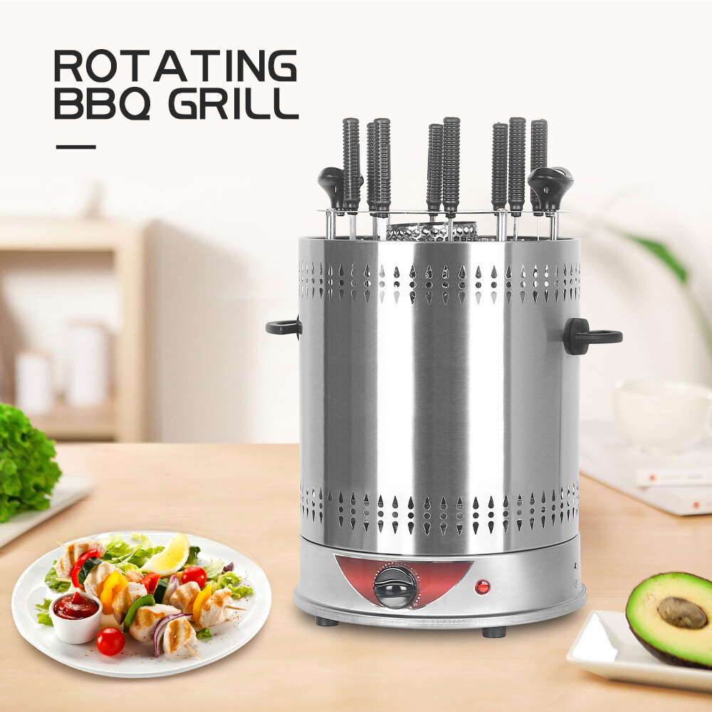 Electric Automatic Rotating Skewers Machine With 6/8/10 Forks Stainless Steel gallery