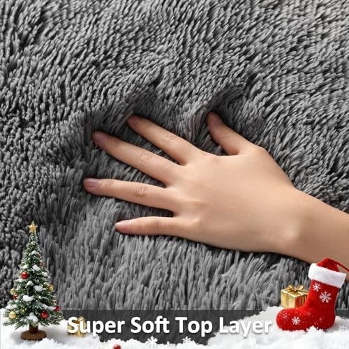 Small Rug Upgrade Non Slip Throw Bedside Area 2' x 3' (Rectangular) 1- Grey gallery