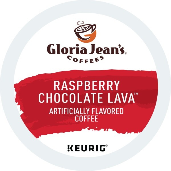 Gloria Jean's Raspberry Chocolate Lava Coffee, Keurig K-Cup Pod, 72 Count gallery