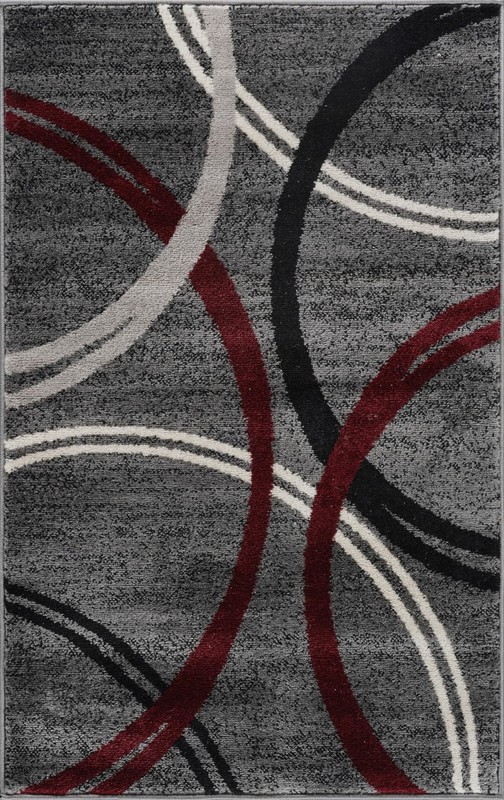 Red Rectangular Area Rug 2 7 x 4 Soft Durable Machine Made for Indoor Spaces gallery