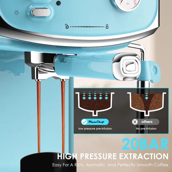 20 Bar Espresso Machine, Cappuccino coffee Machine With Automatic Milk Frother gallery