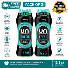 Downy Unstopables Laundry Beads 12.2 oz Pack of 2 Fresh Scent Boost