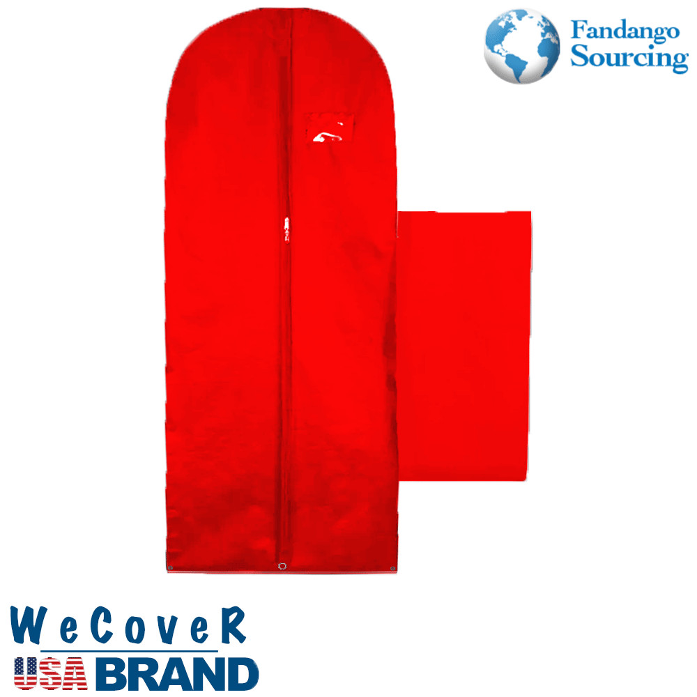 64" Clothes Cover Garment Storage Bags Travel Long Dress Bags Color Red 3 PACK gallery