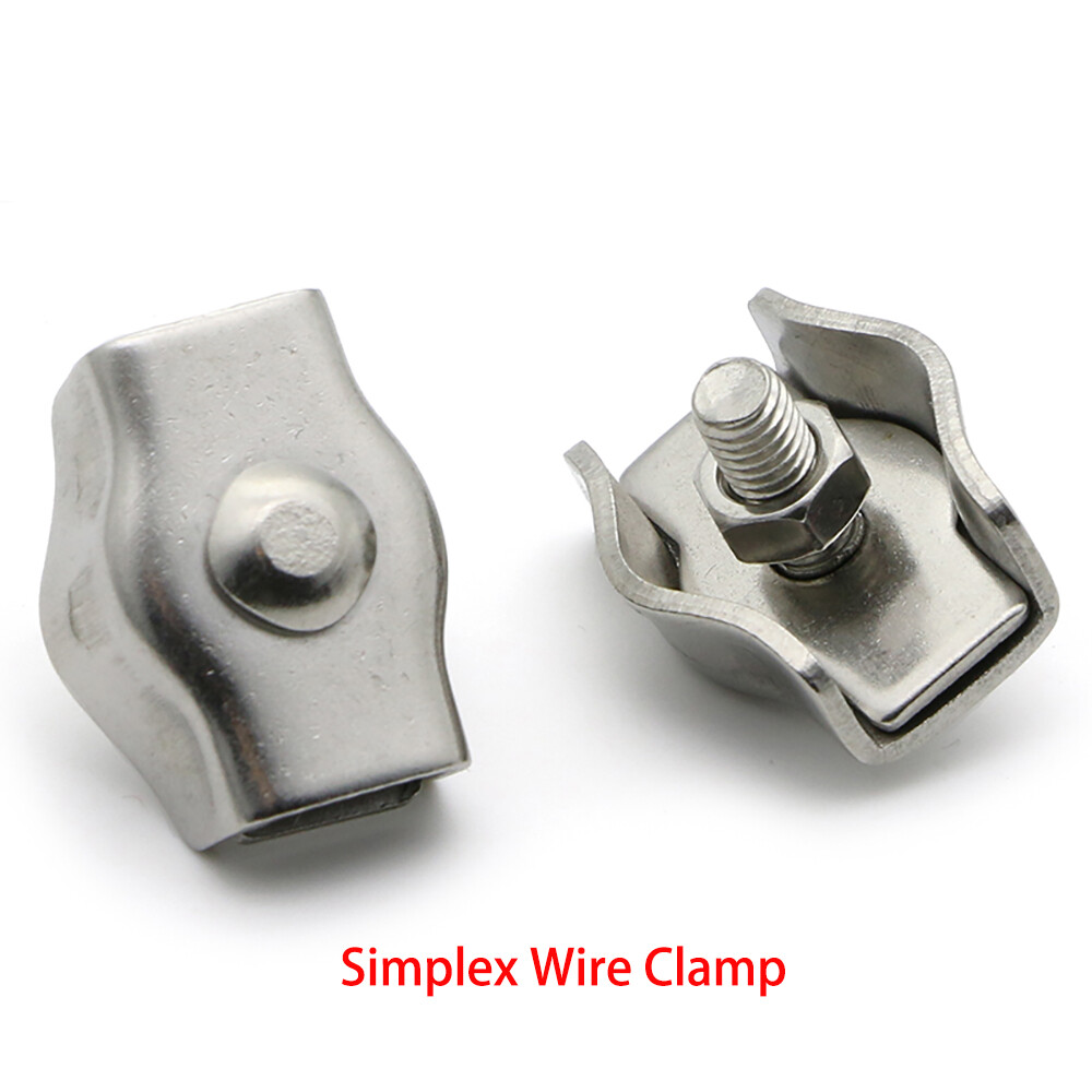 Wire Rope Clamp Thimble Simplex Duplex M2 M3 M4 M5 M6-M10 304 Stainless Steel gallery