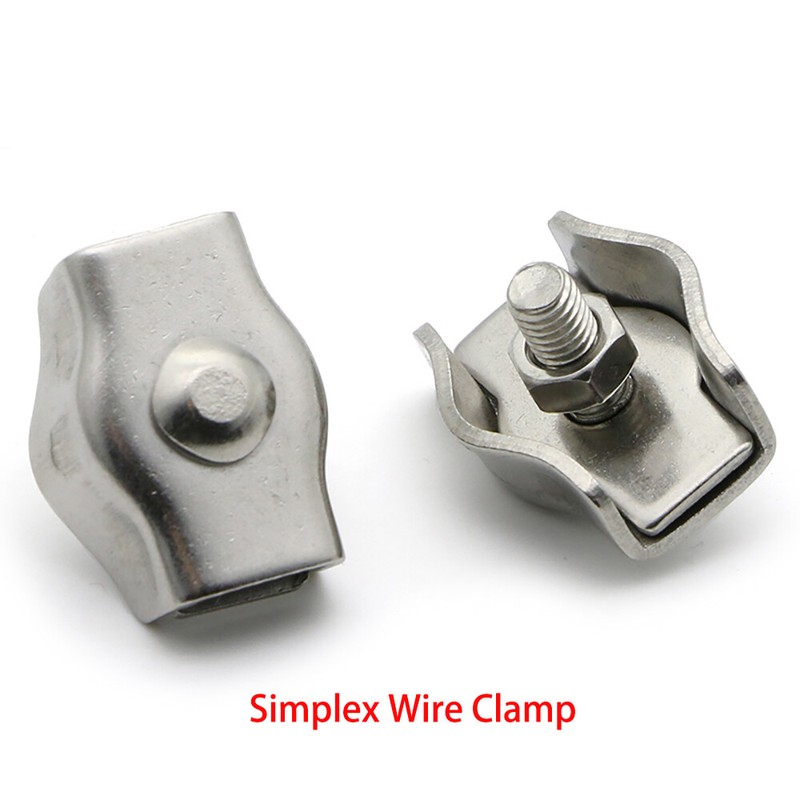 Wire Rope Clamp Thimble Simplex Duplex M2 M3 M4 M5 M6-M10 304 Stainless Steel gallery