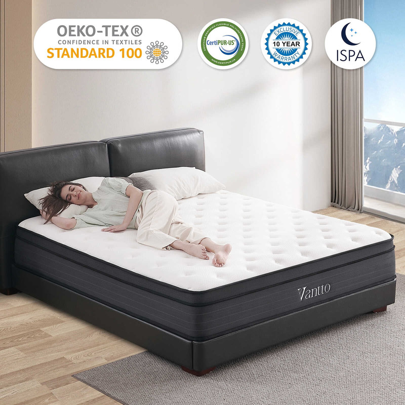 MEMORY FOAM MATTRESSES 12 Inch Hybrid Plush Full/King/Queen gallery