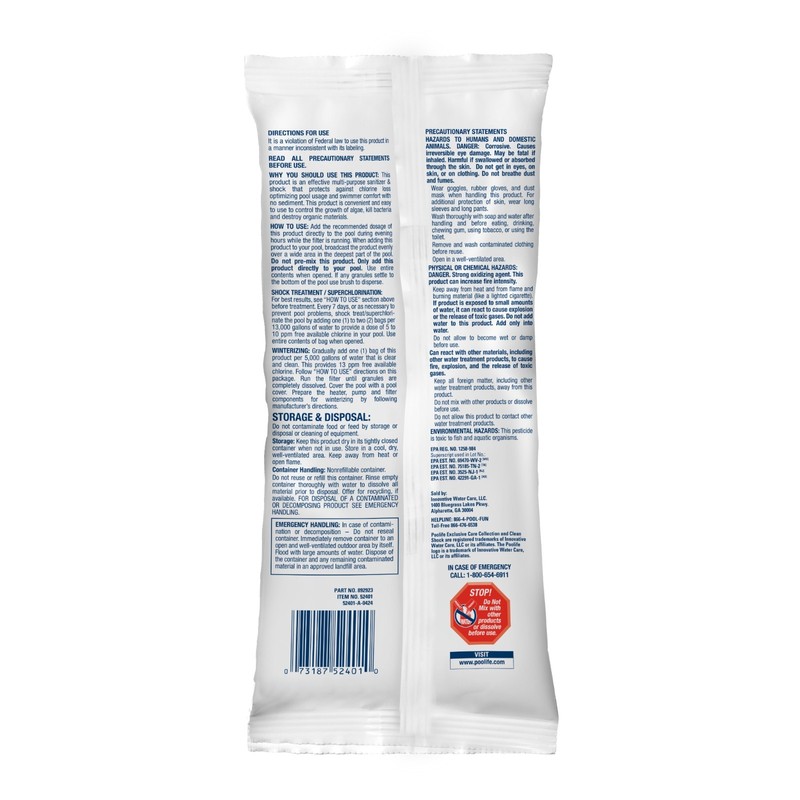 Poolife Clean Shock 1 lb - 12 Pack gallery
