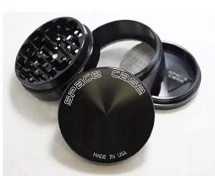 SPACE CASE Grinder Magnetic Herb - Medium 2.5 inch (BLACK) 4 Pcs - US SELLER gallery