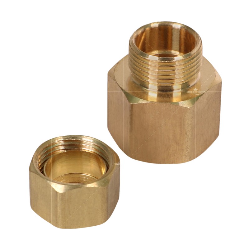 Highcraft Compression x Female Reducing Adapter Pipe Fitting Lead Free Brass USA gallery