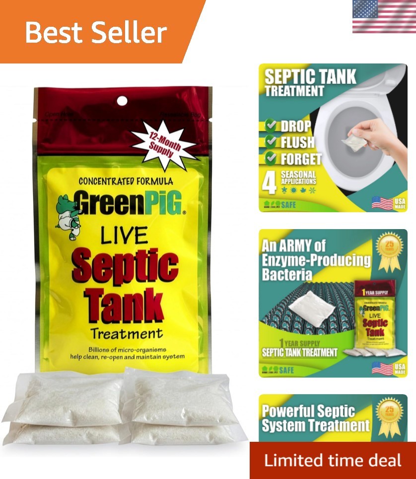Septic Tank Treatment Packets – Septic-Safe Enzyme Treatment for Preventative... gallery