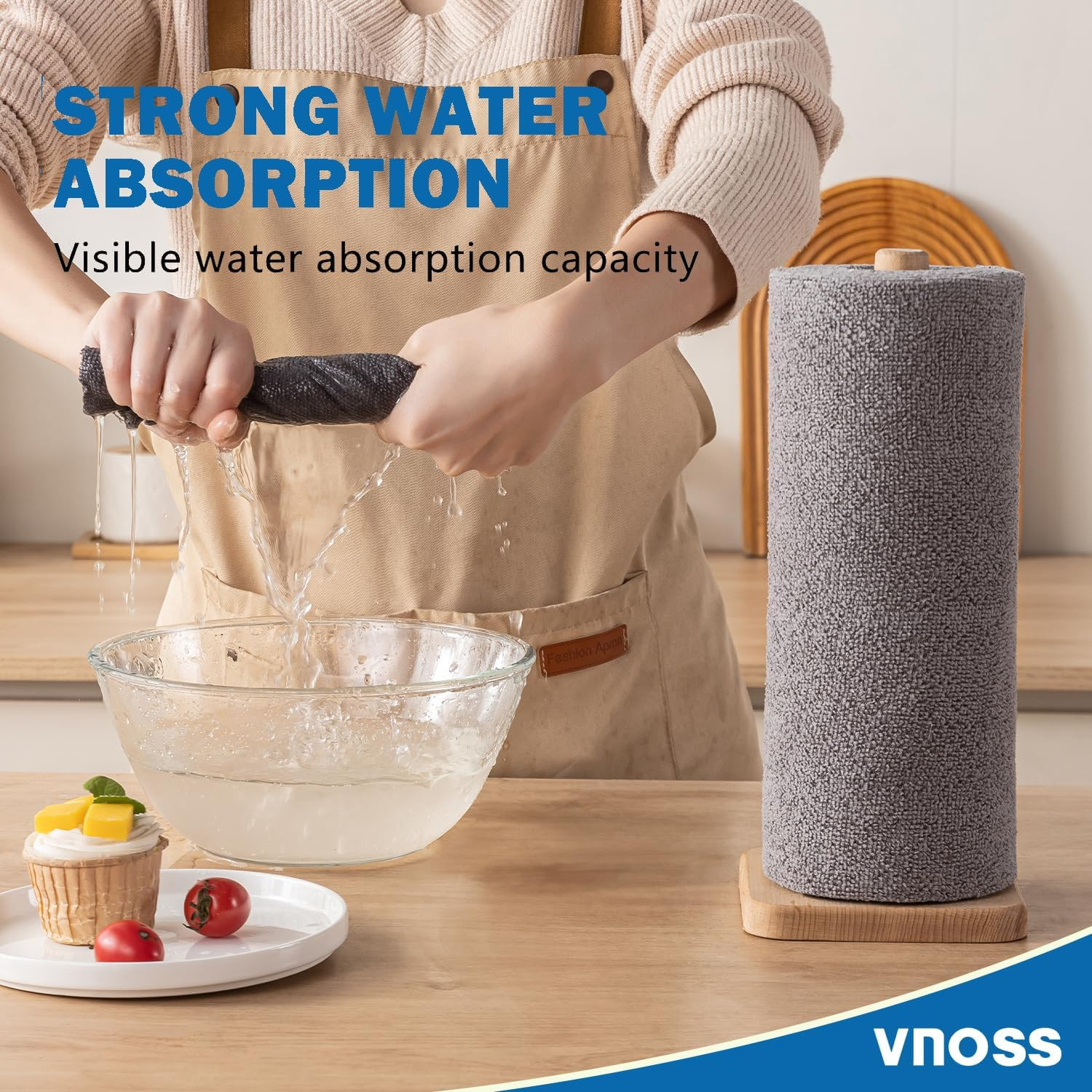 55 Pack Microfiber Cleaning Cloth Roll, Tear Away Reusable Towels, 11" X 9", Ult gallery