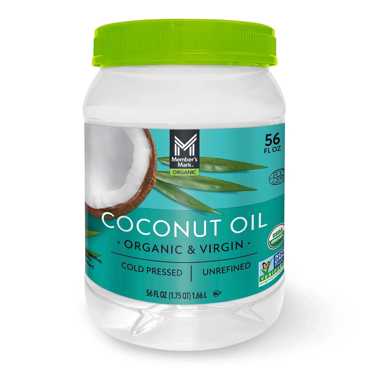 Member's Mark USDA Organic Virgin Coconut Oil Cold Pressed Unrefined, 56 FL OZ gallery