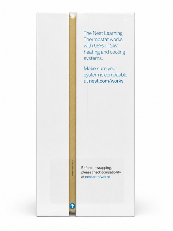 Google Nest 3rd Generation Learning Thermostat - Brass - Sealed gallery