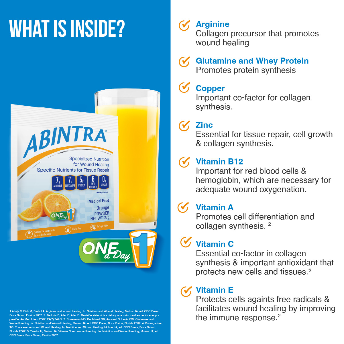 ABINTRA Specialized Nutrition for Wound Healing - Orange Flavor gallery