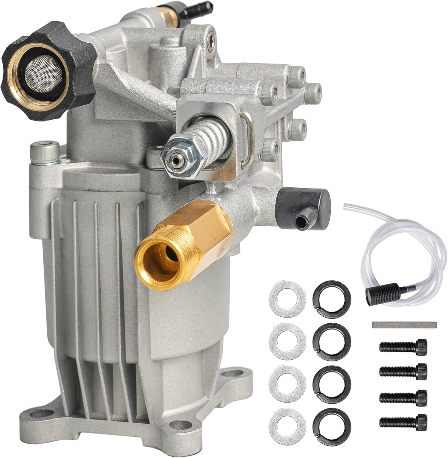 3/4" Shaft Horizontal Pressure Washer Pump, 3400PSI 2.5GPM, Replacement Pump for gallery