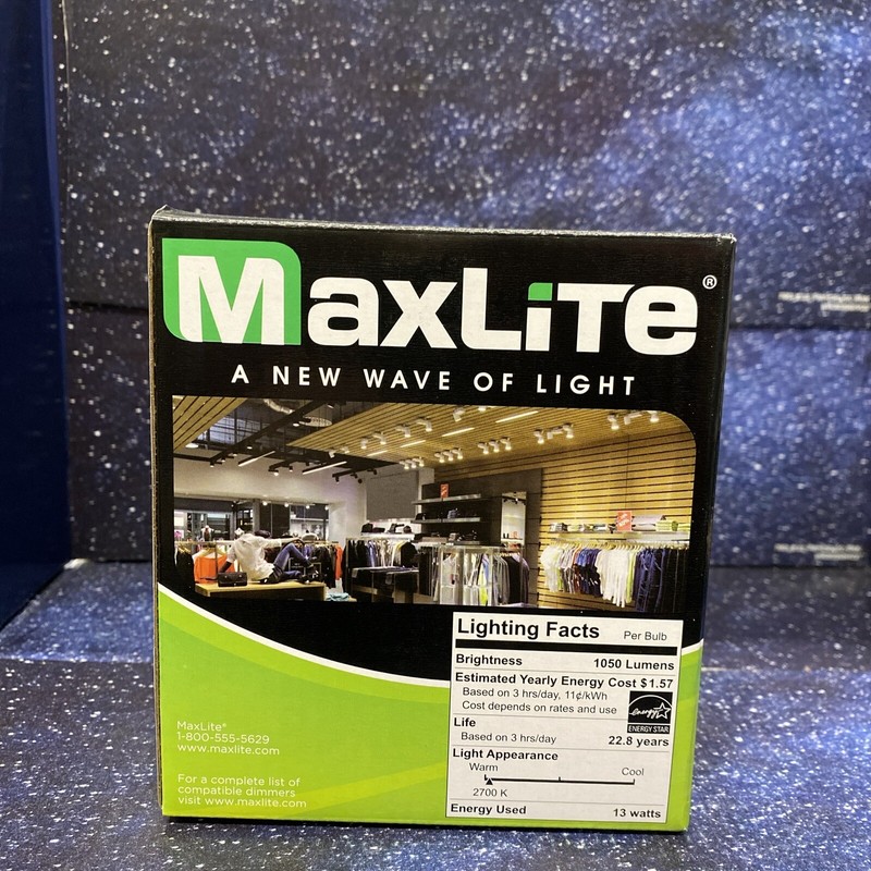 MaxLite Single 13 Watt White Dimmable PAR38 Medium - New gallery