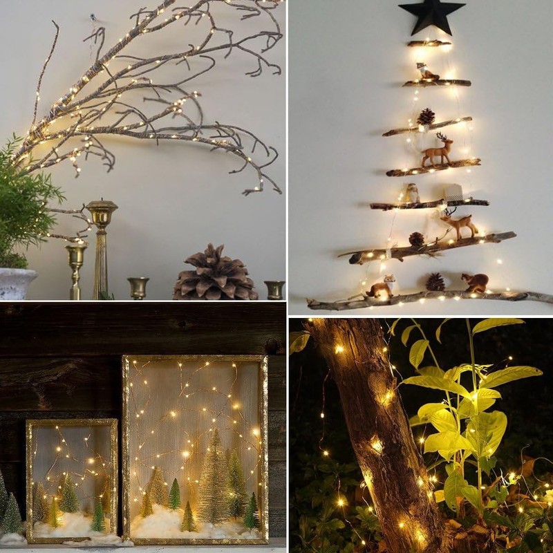 3 Pack Rechargeable String Fairy Lights 10ft 30 LED 4 Modes Copper Wire Chris gallery